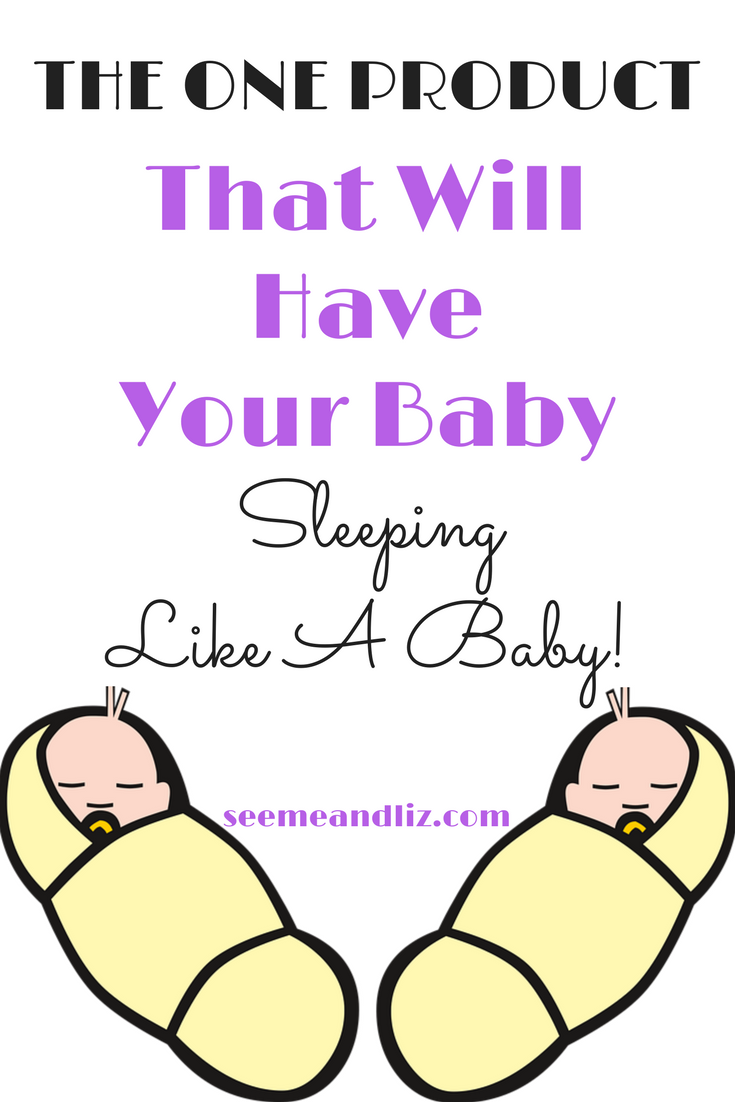 vector graphic baby sleeping with text overlay