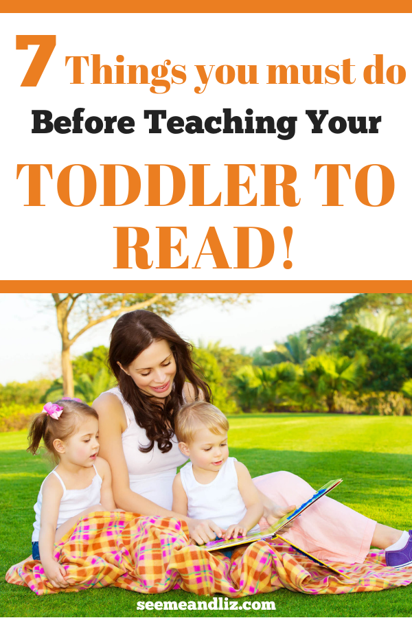 Mom reading to young children with text overlay
