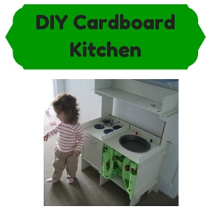 DIY Cardboard Kids Kitchens
