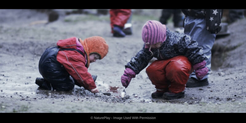 nature play documentary children playing and learning in the mud