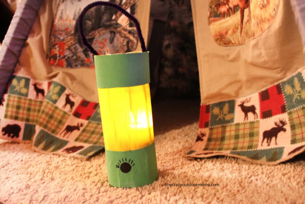 DIY Lantern for Dramatic Play Camping